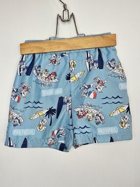 Paw Patrol Boy Swim Trunks Size 2T Blue Nickelodeon Marshall Chase🩷